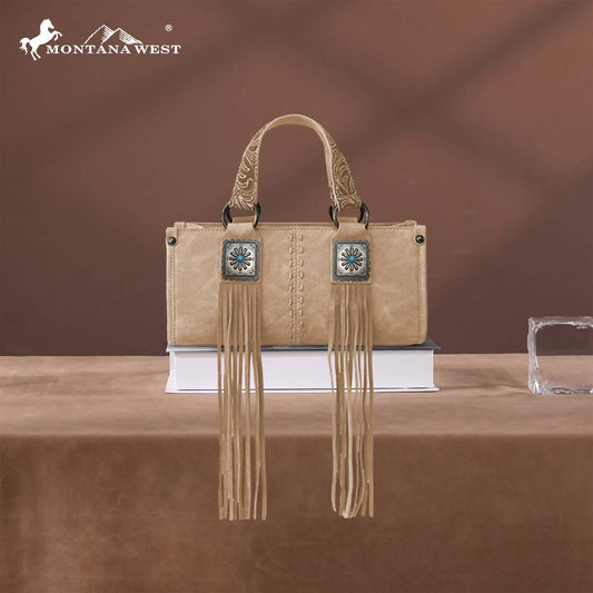 Montana West - Western Fringe Concho Collection Mini Crossbody Bag