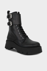 Gianvito Rossi - Women's Marloe Leather Combat Boots