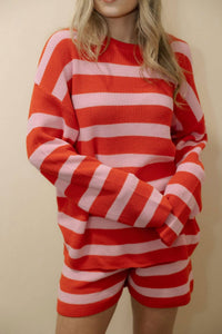 Hem & Thread - Hallie Striped Sweater Set