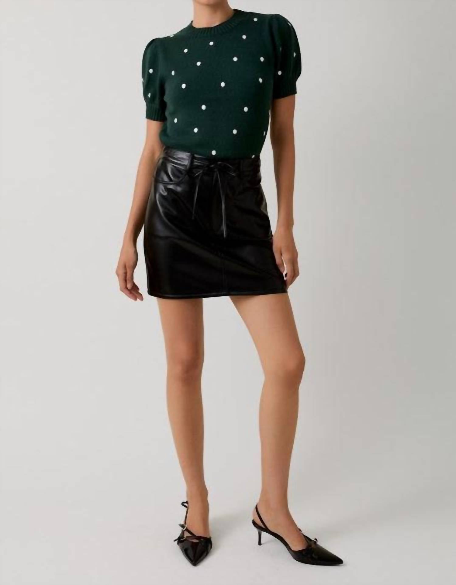 Sunday Edition - Faux Leather Mini Skirt