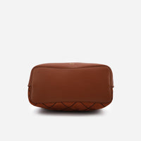 Like Dreams - Women's Velvet Knot Quilted Shoulder Tote Bag
