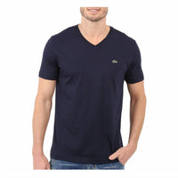 Lacoste - Men's Standard Short Sleeve Pima V-neck Tee