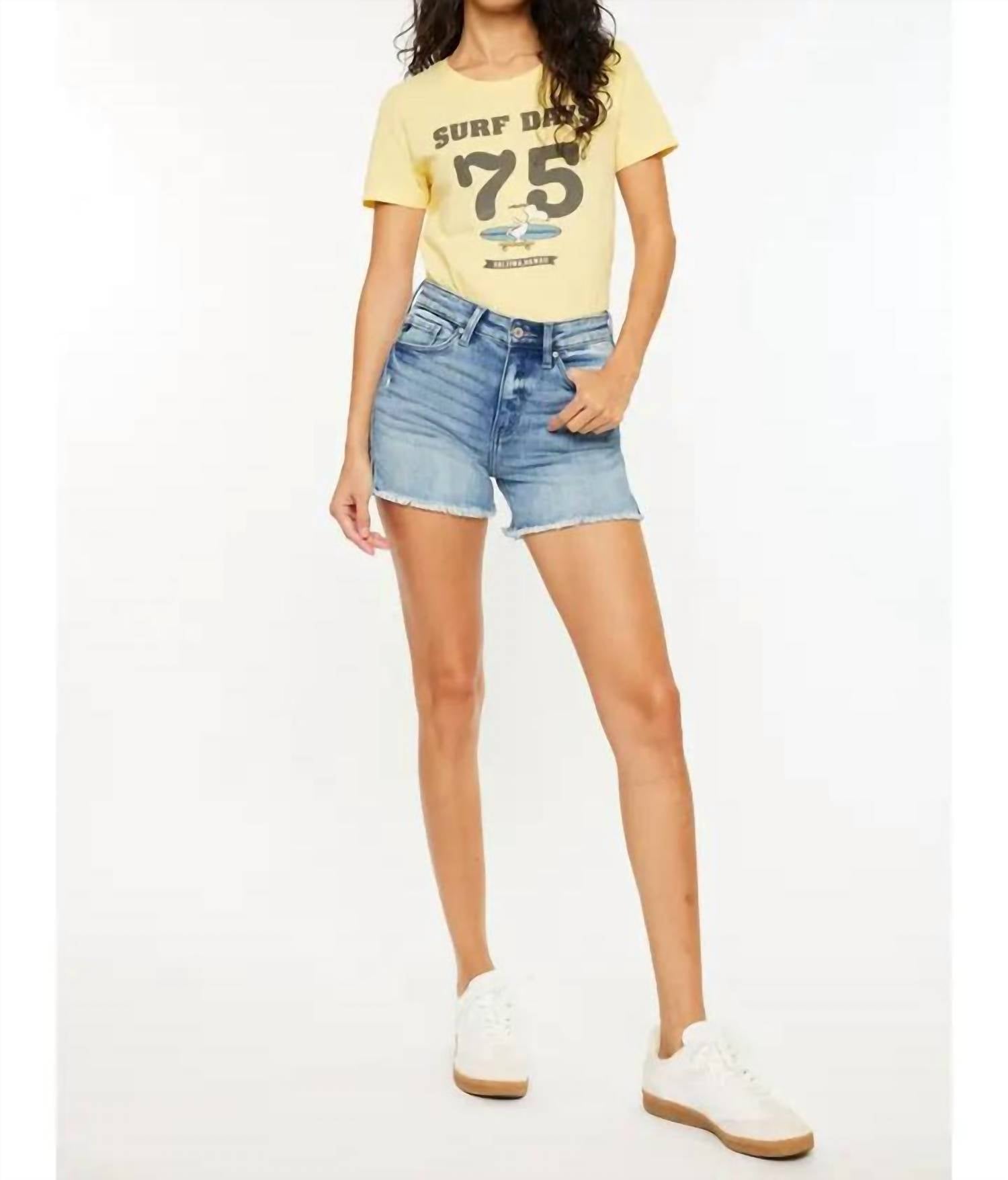 Kancan - Blue Ember Cutoffs Jean Shorts