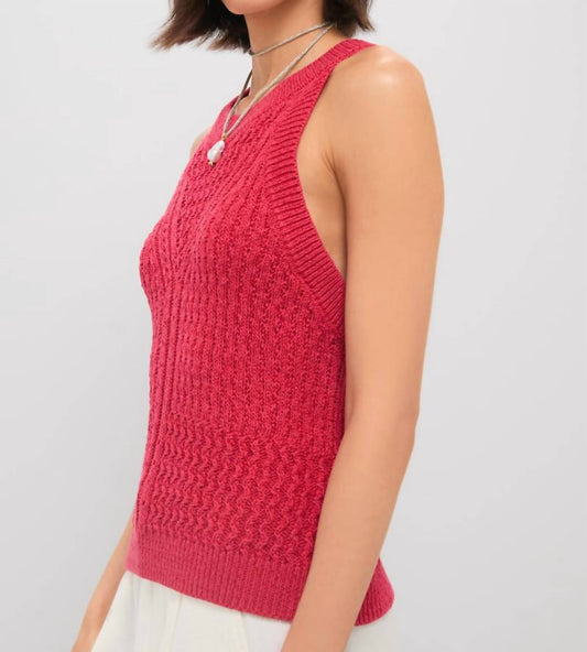 Greylin - Jhayna Knit Crochet Halter Top