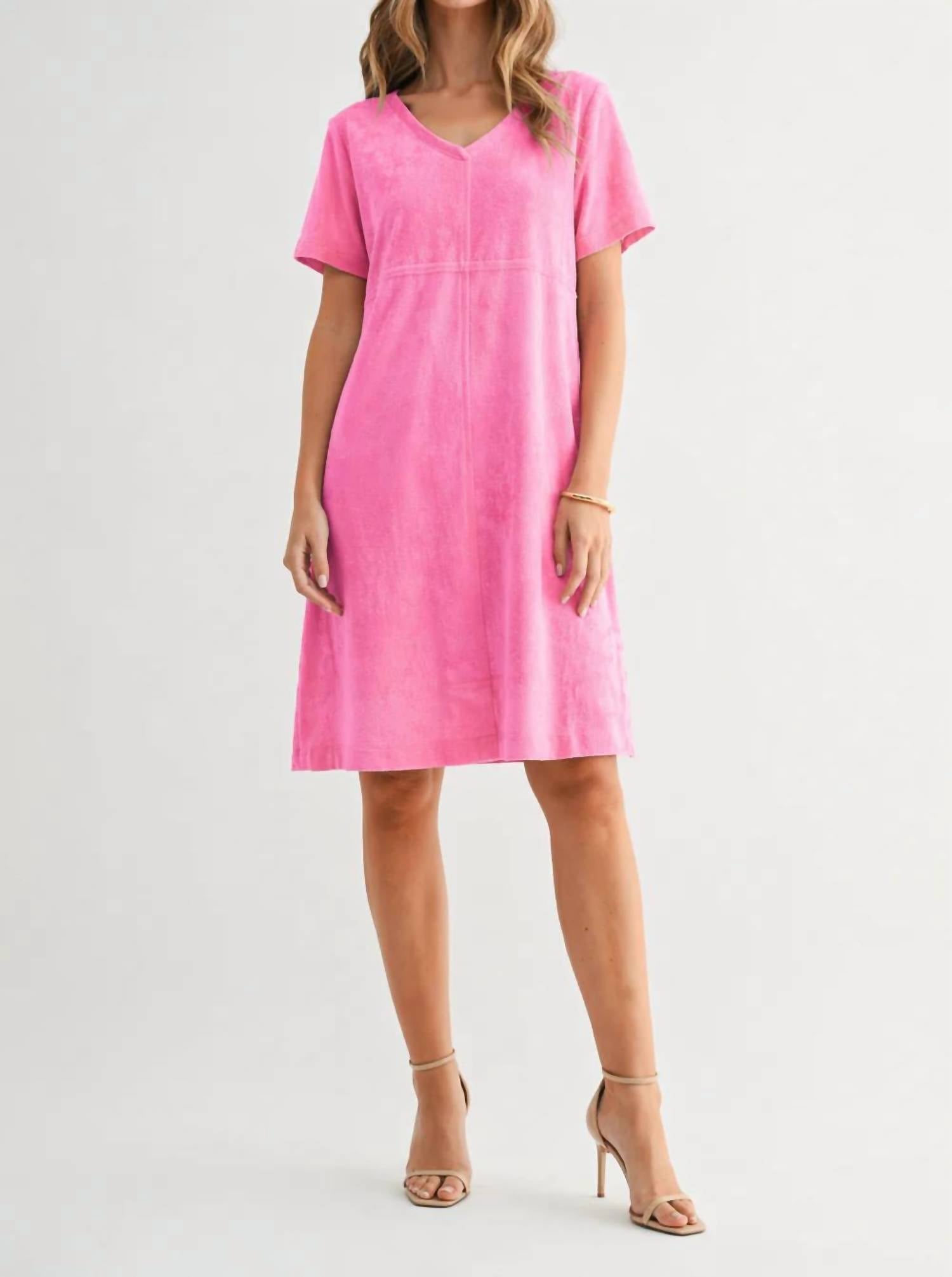 Joh - Audrey Suede V-neck Dress