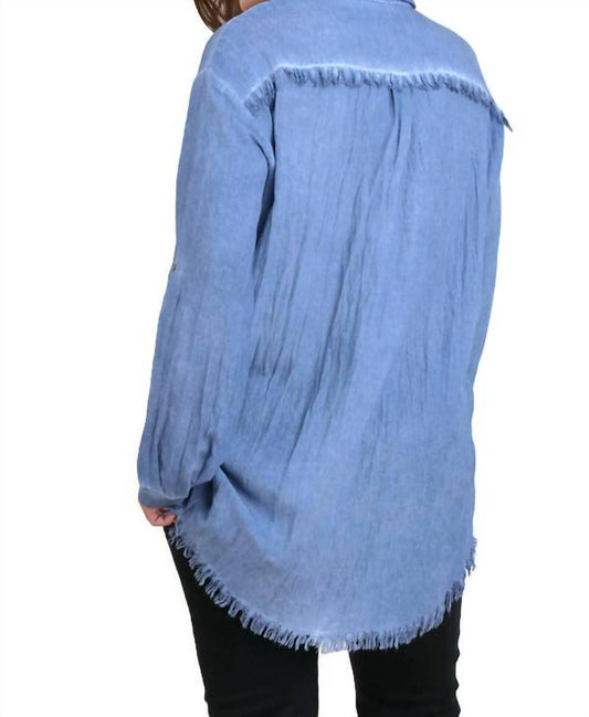 Umgee - Frayed Button Up Shirt