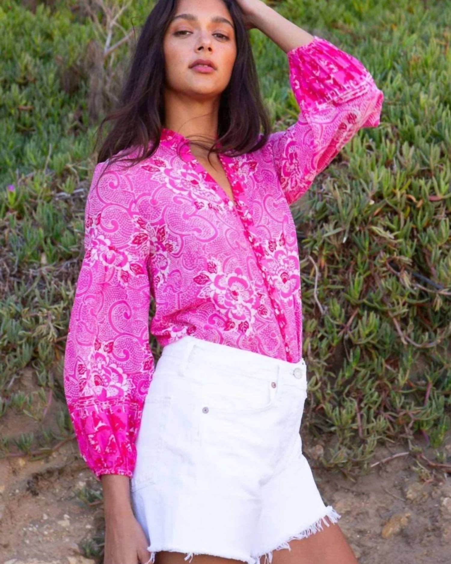 Bell By Alicia Bell - Marella Ruffle Neck Top