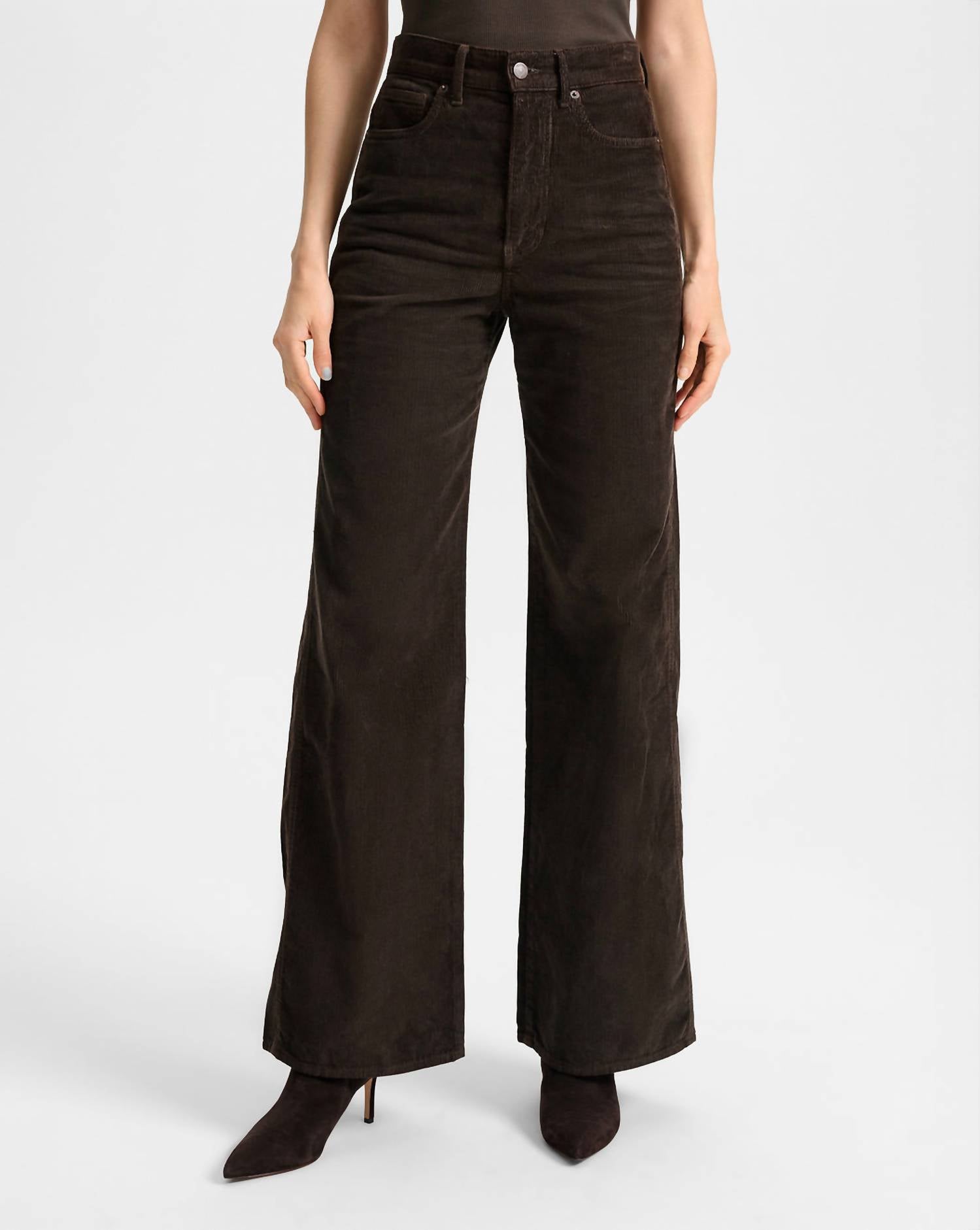 Veronica Beard - Taylor High Rise Wide Leg Corduroy Pants