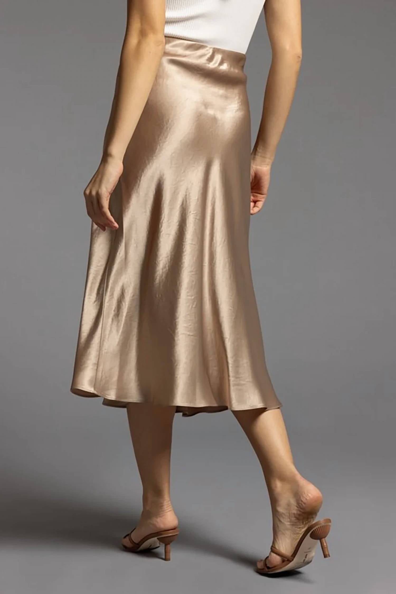 Weekend Los Angeles - Satin Mirada Midi Skirt