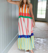 Briton Court - Charlie Striped Maxi Dress