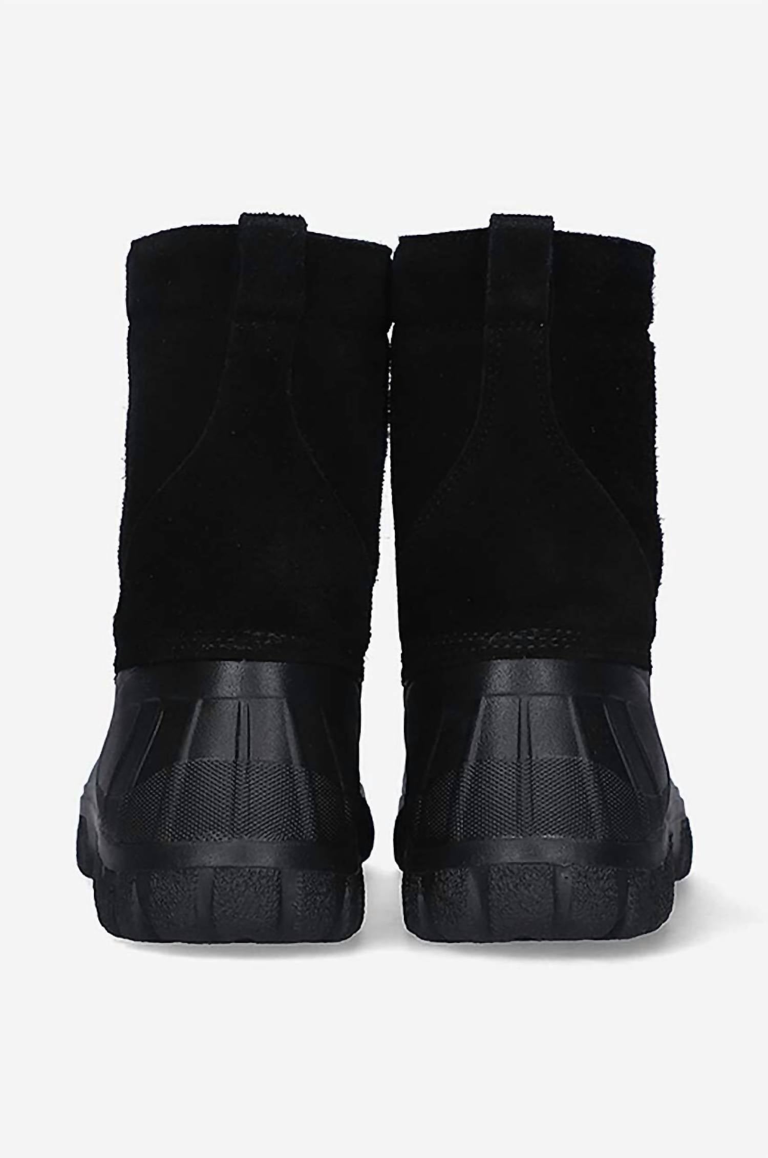 Diemme Men's Anatra Suede Lace-up Biker Boots in black - men's boots - view 4