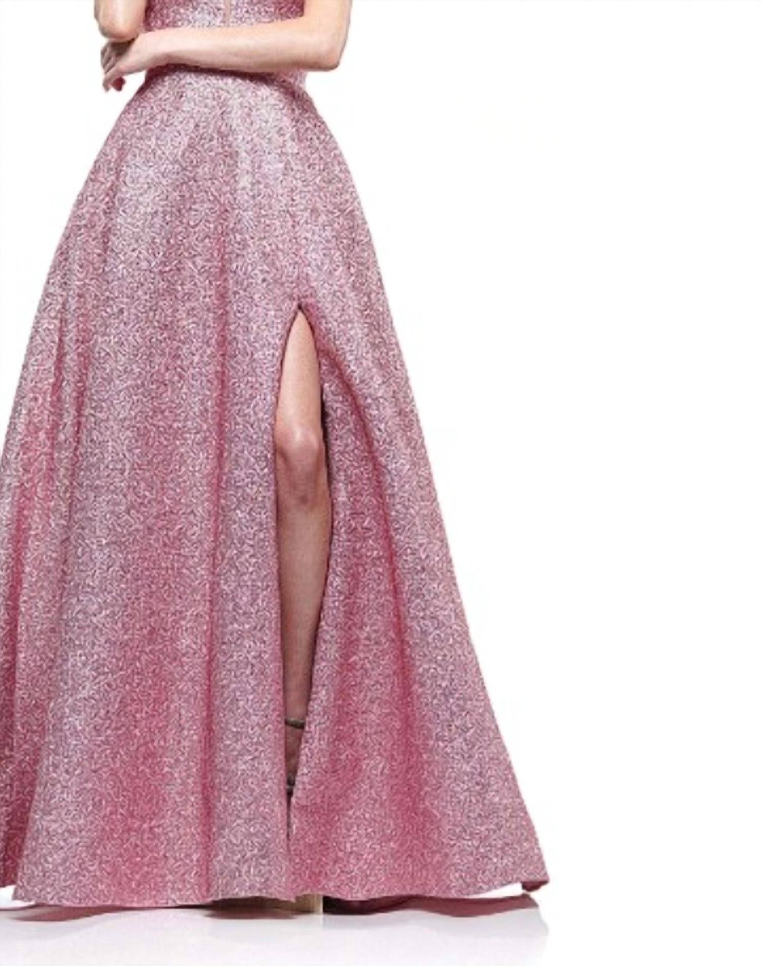 Colors Dress - Strapless Glitter Ball Gown