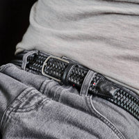 La Boucle Men's Milano Belt in black - men's accessory - alternate view
