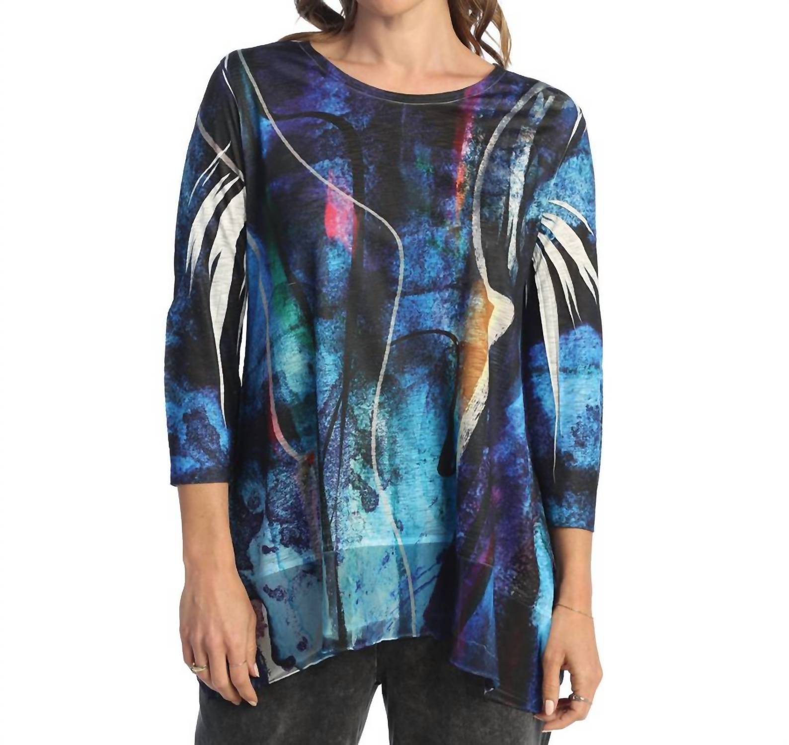 Jess & Jane - Eclipse Chiffon Hem Top