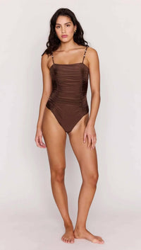 Minkpink - Sienne Ruched One-piece Swimsuit