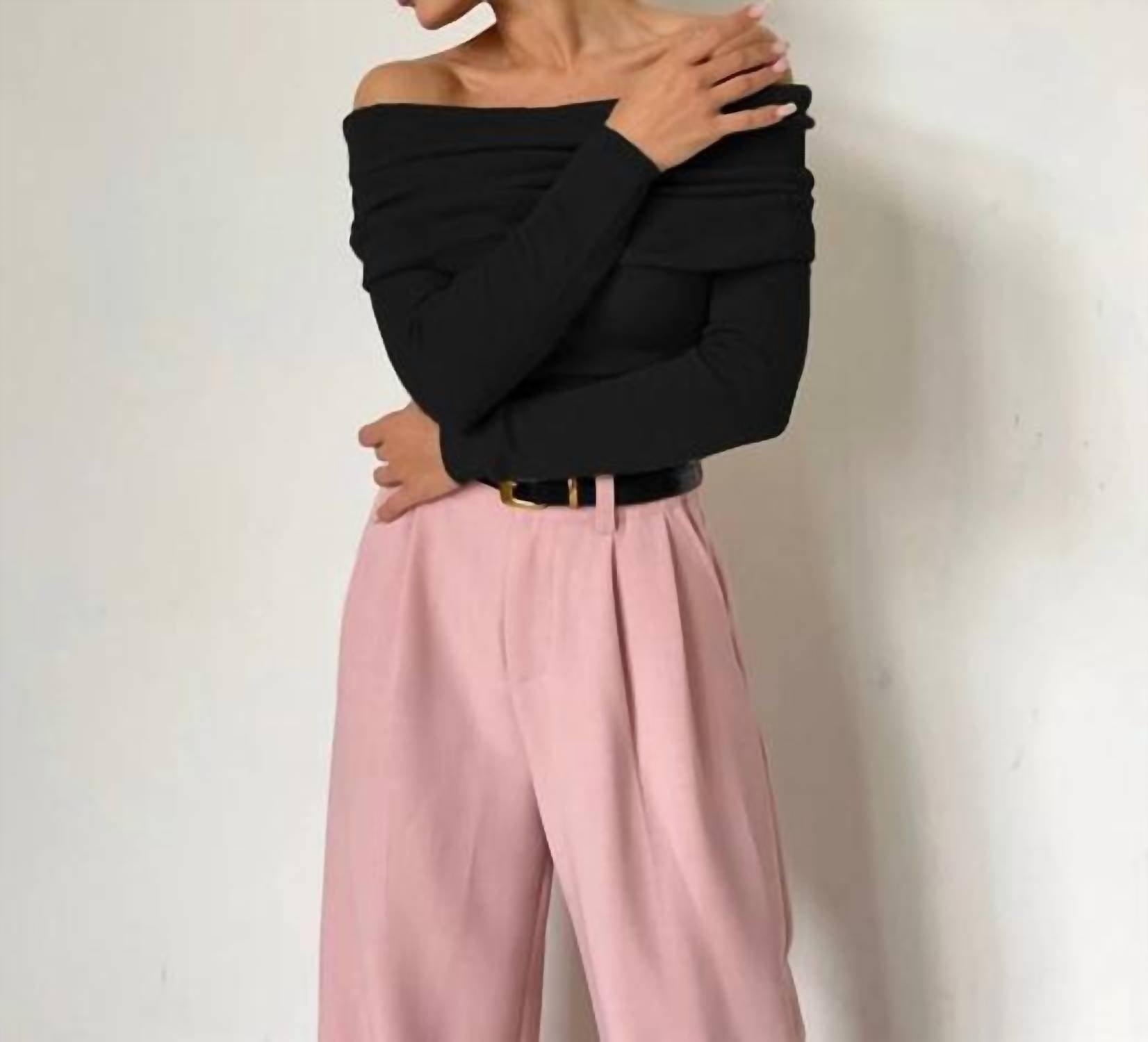 Sweetkama - Off the shoulder knit top