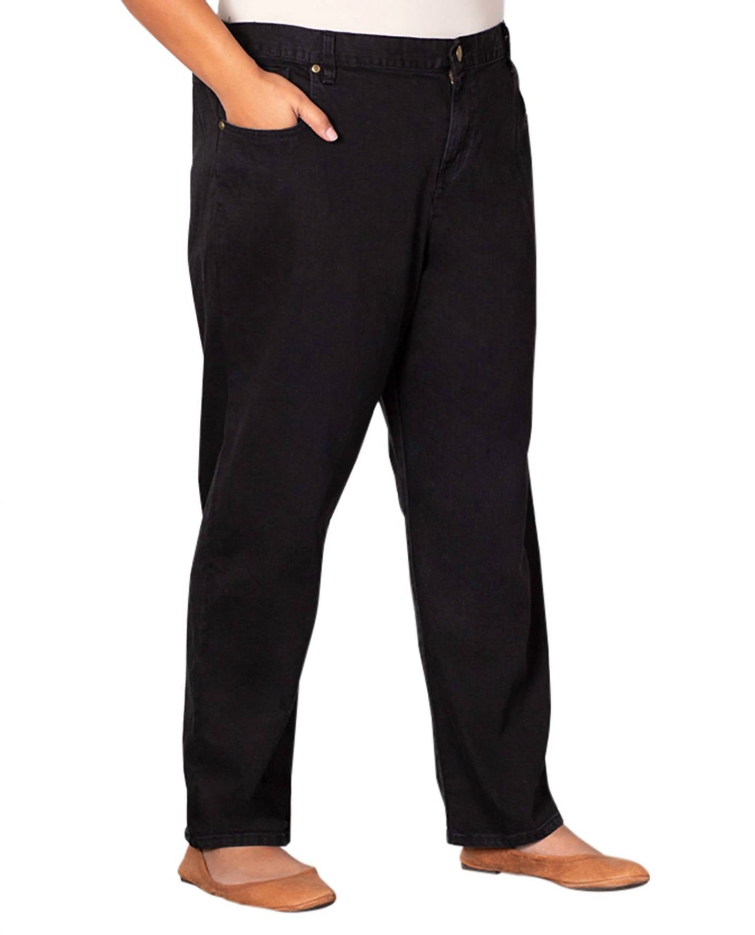 On The Plus Side - Women's Denim Five Pocket Relaxed Fit Jeans - Plus