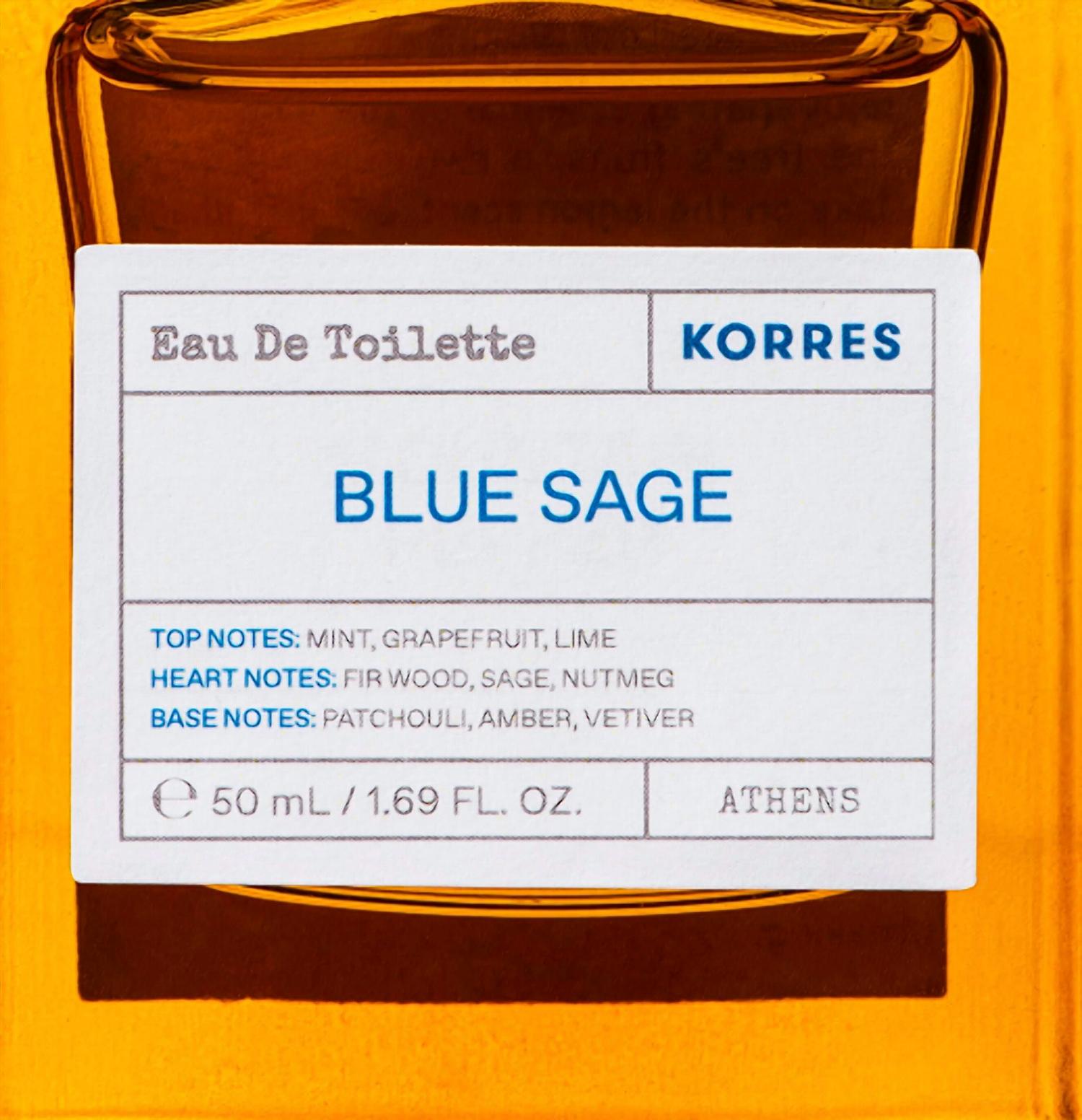 Korres - Unisex Blue Sage Eau De Toilette 50 Ml Perfume