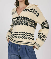 Sage The Label - Great Outdoors Half Zip Sweater