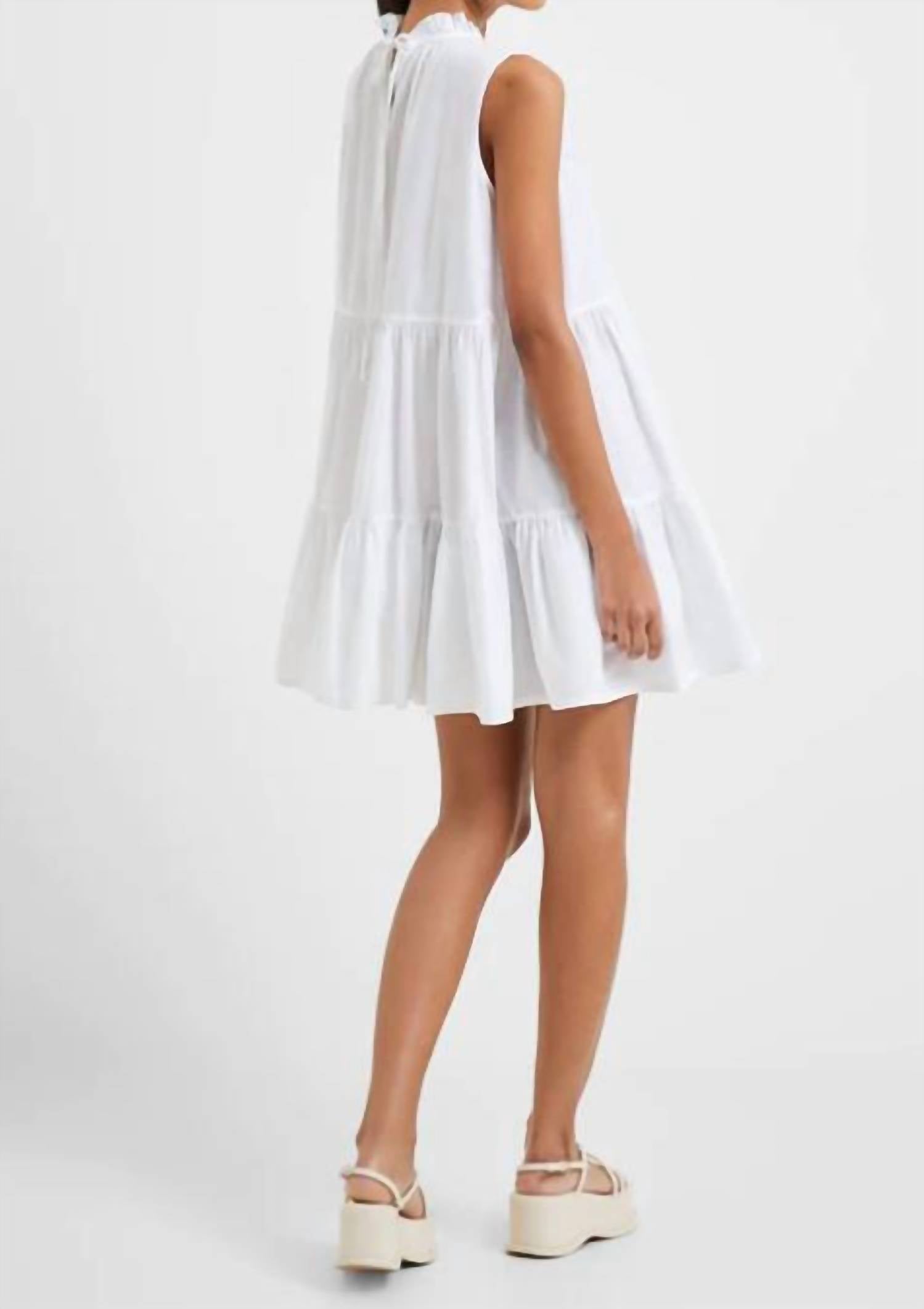 Rhodes Poplin Sleeveless Tiered Dress
