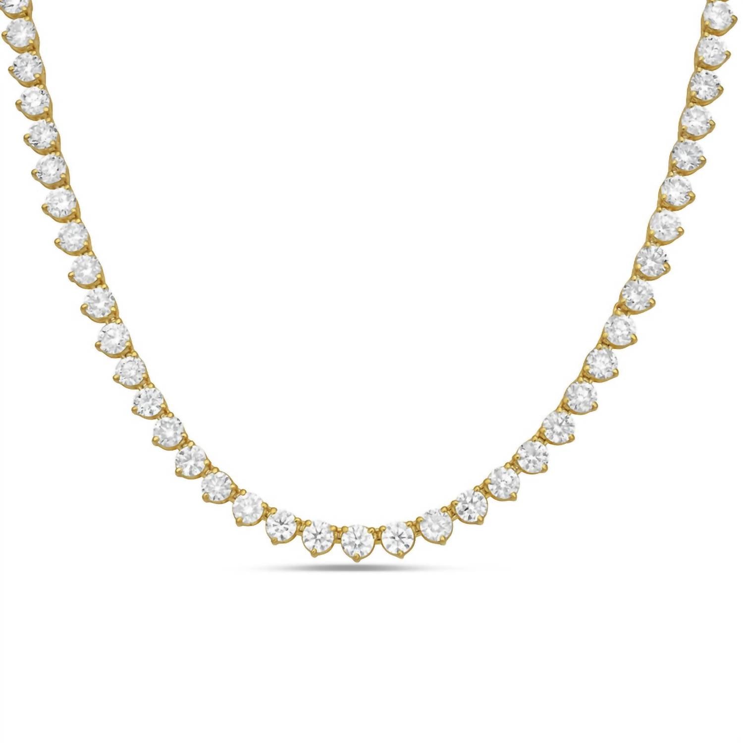 Diana M Jewels - Women's Round Lab-Grown Diamond Pendant Necklace (10.00 Ct) - Bold