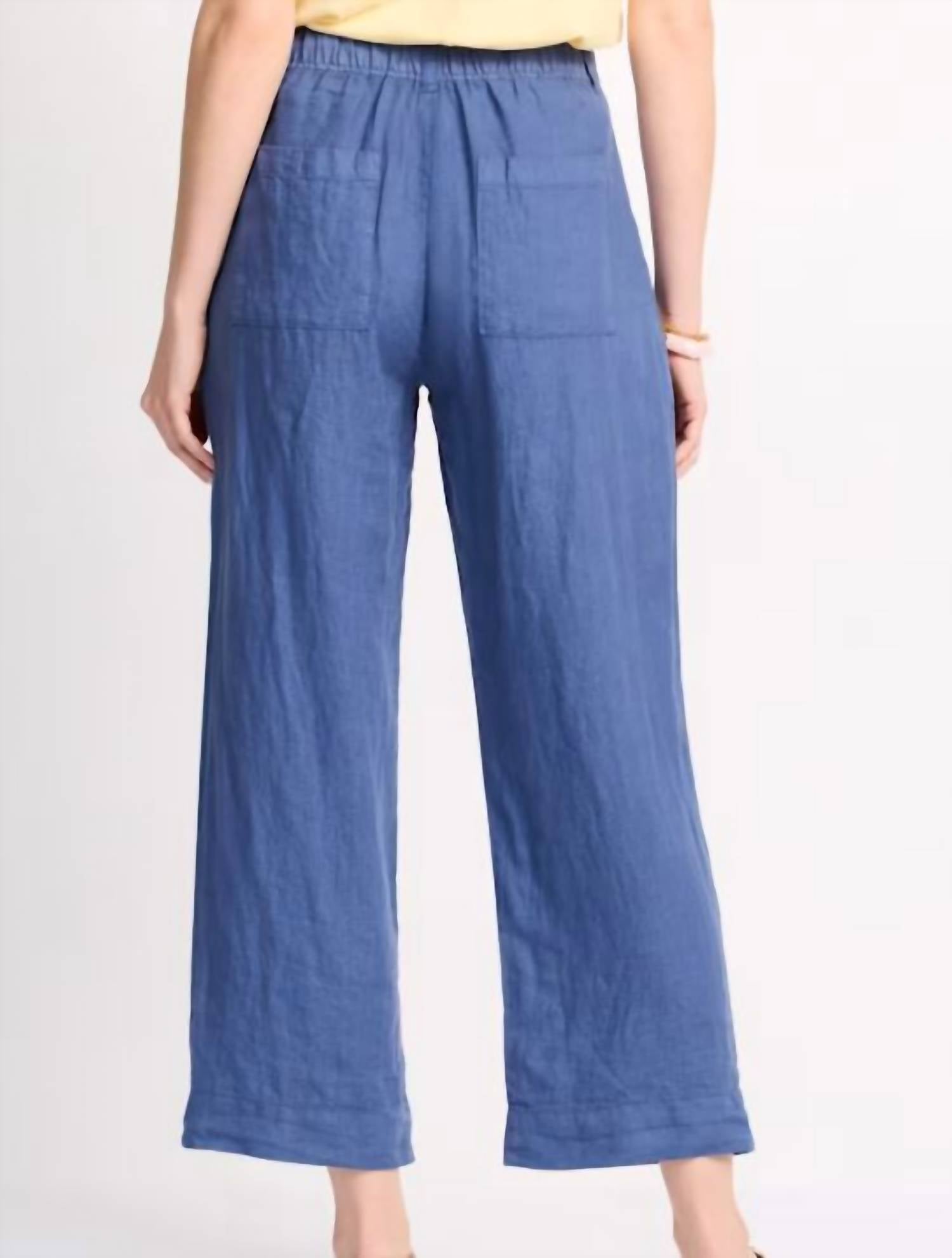 Bella Dahl - Women's Pleated Wide Leg Ankle Pants
