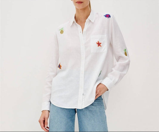 Rails - Charlie Island Embroidery Button Down