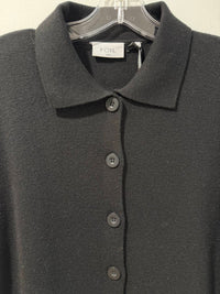 FOIL Women's Monaco Coat in black - women's jacket - detail view