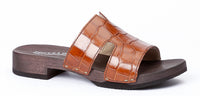 Softclox - Women's Blida Crocoprint Slip-on Sandal