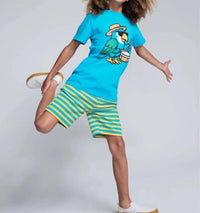 Appaman - Boy's Carnival Parrot Graphic Short Sleeve Tee