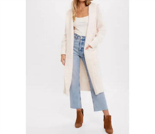 Bluivy - Longline Hoodie Cardigan