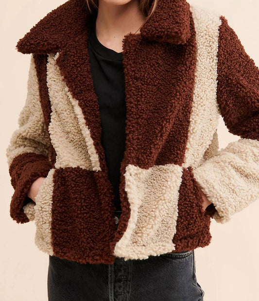 En Saison - Check Sherpa Jacket