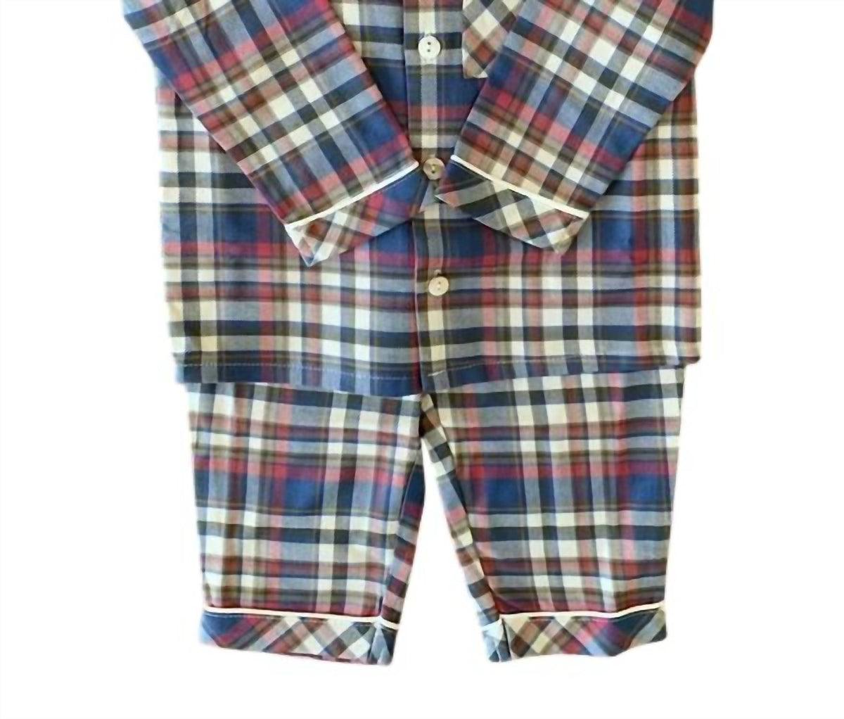 Petit Confection - Toddler's Plaid Flannel Pajamas Set