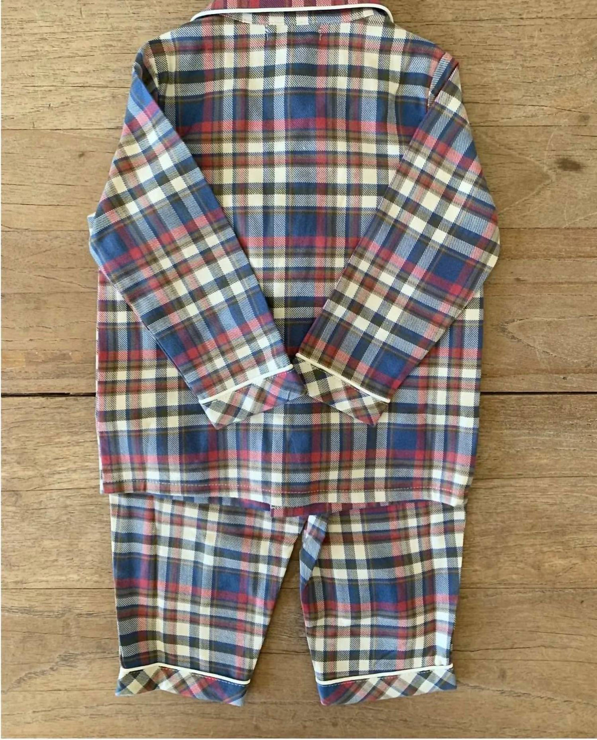 Petit Confection - Toddler's Plaid Flannel Pajamas Set