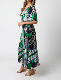 Olivaceous - Sondra Floral Maxi Dress