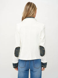 Six/Fifty - Clarissa Mixed Media Denim Jacket