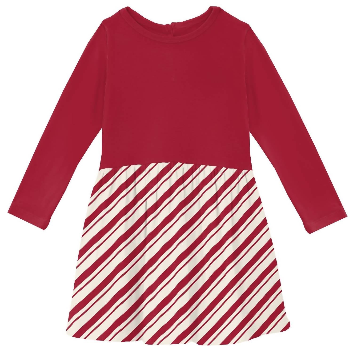 Kickee - Kid's Long Sleeve Twirl Dress With Pockets