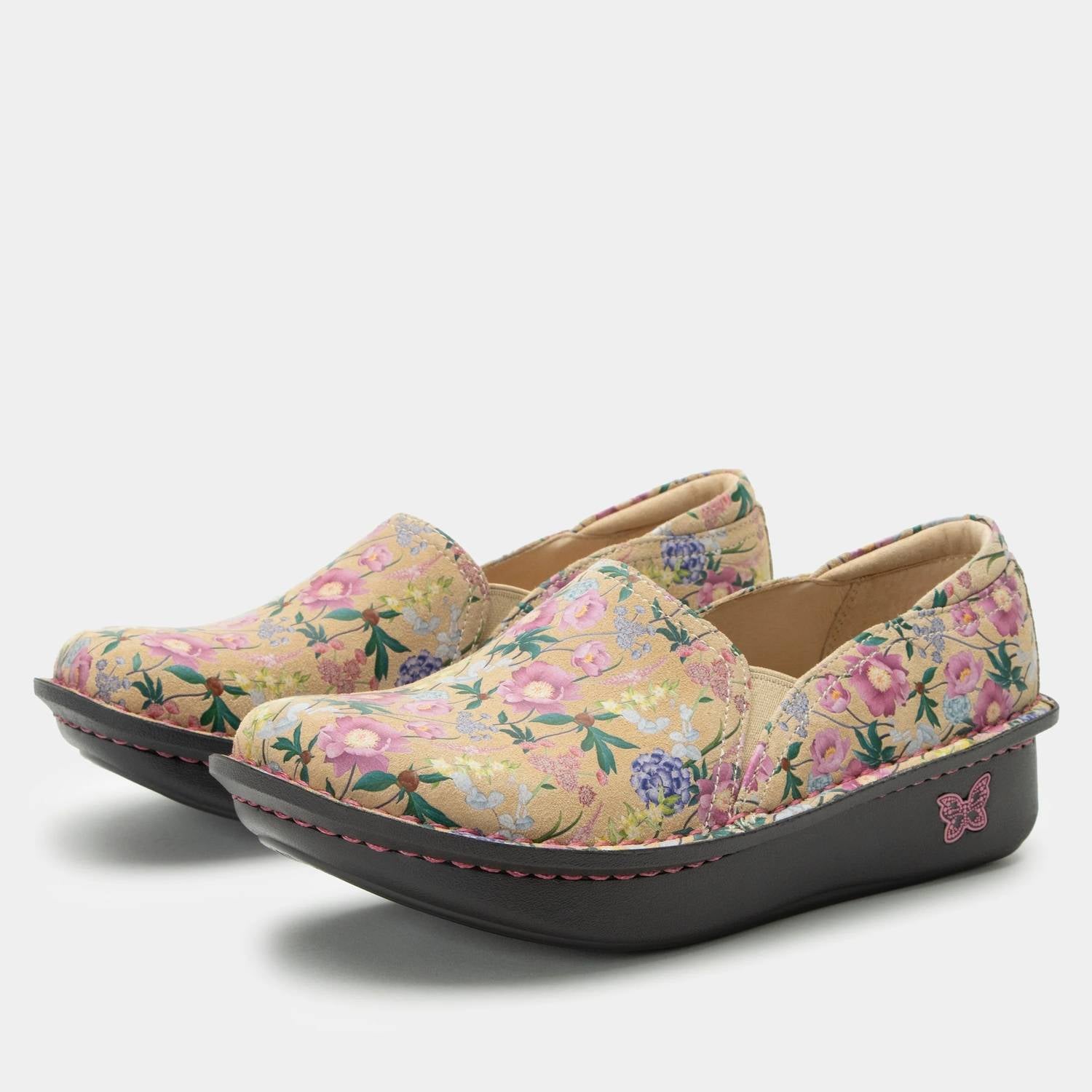 Alegria Women's Debra Clog in fine romance - women's shoe - detail view