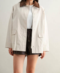 Mable - Collared Oversized Jacket