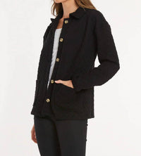 Mododoc - Quilted Long Sleeve Cardigan