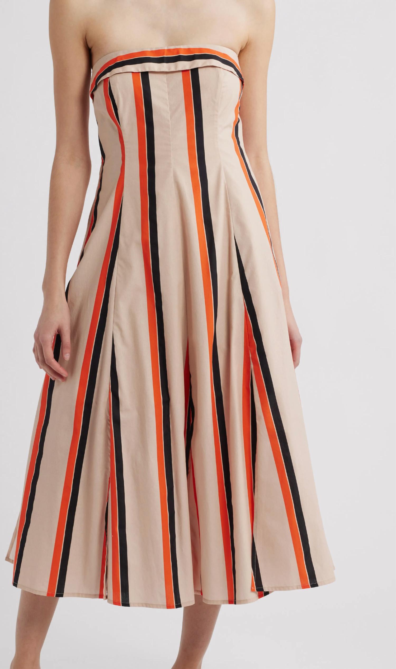 Du Paradis - Amaranth Strapless Midi Dress
