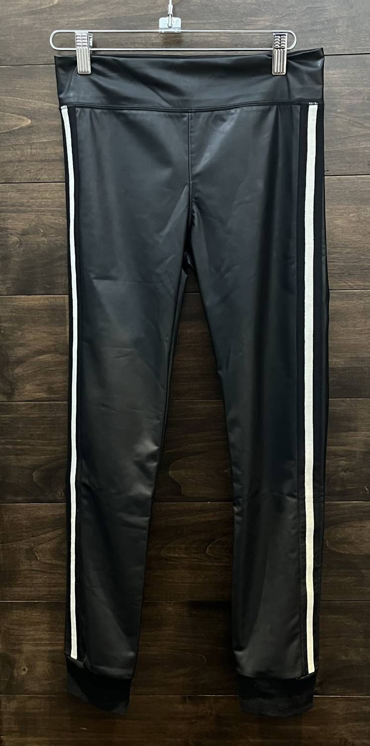 David Lerner - Women's Cuffed Vegan Legging With Stripe