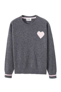 27 Miles Malibu Women's Shaina Sweater in charcoal platicine - women's sweater - alternate view