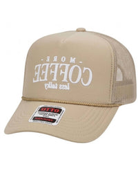 Otto - Unisex - More Coffee Less Talky Foam Lettering Trucker Hat