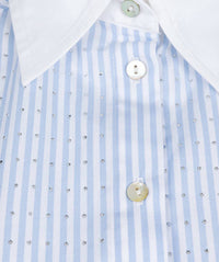 Esqualo - Berritt Rhinestones Striped Blouse