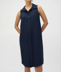 Joseph Ribkoff - Button-down Sleeveless Shirt Dress