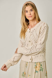 Mystree - Crochet Knit Cardigan