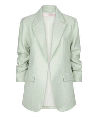 ESQUALO Pietta Linen Look Blazer in pastel green - women's jacket - view 4