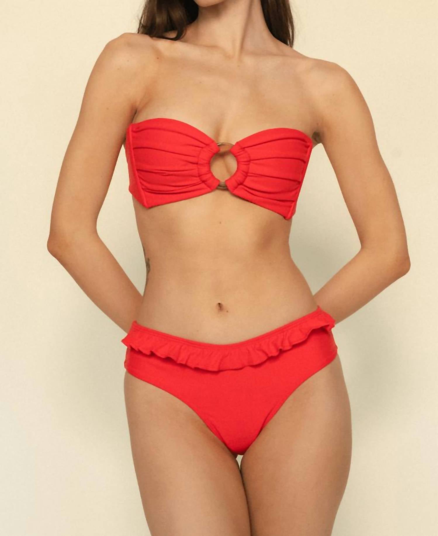 Montce - Nu-micro Ruffle Bikini Bottom