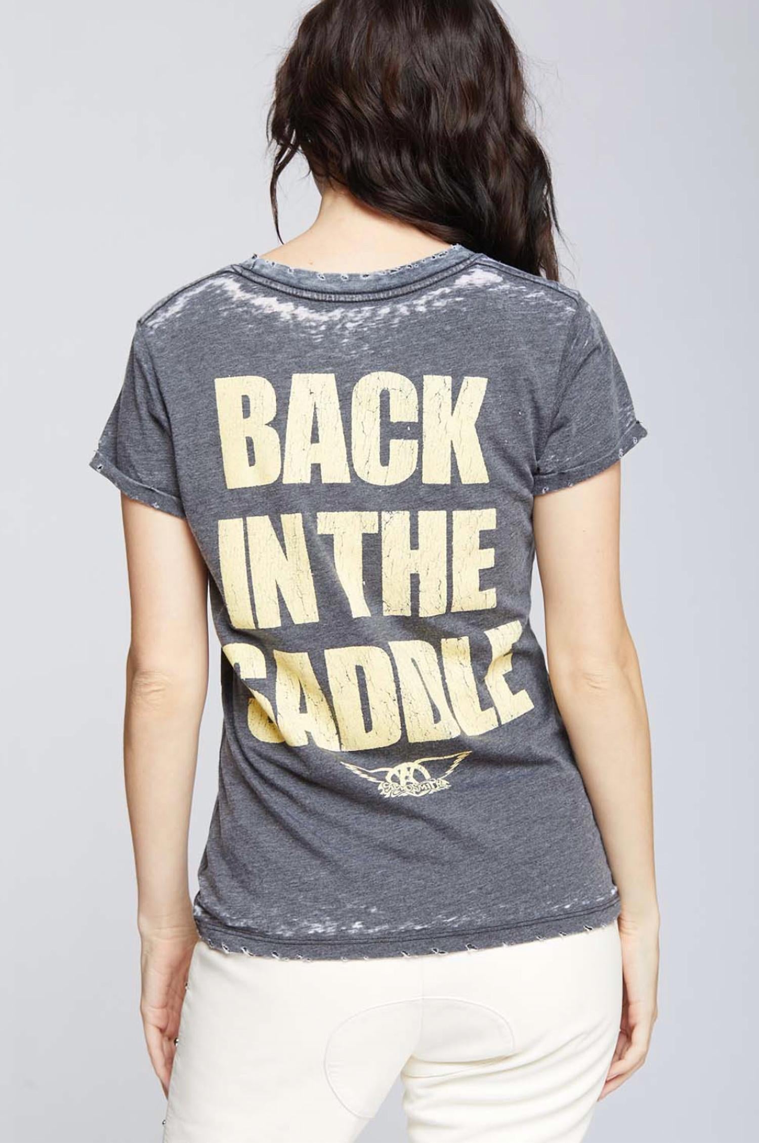 Recycled Karma - Aerosmith Back In The Saddle Fitted Tee